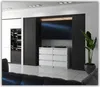 Commode 6 tiroirs Blanc Mat 100x33,5x71,5 Sideboard Armoire Voir les images du produit 5