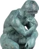 Moritz bronzová postava myslitel Rodin zelený povrch výška Náhled obrázku produktu 7