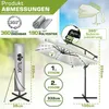 tillvex® Aluminium Parasol rechthoekig Ø 330 cm met Productafbeelding-voorbeeld 2
