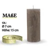 Bougies Rustique ( pack de 3 ) Taupe Ø7cm x 15cm Voir les images du produit 4