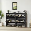 80x24cm Schuhschrank mit Nutfront höhenverstellbar Produktbild-Vorschau 5