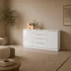 Kommode "Oliva" 166cm, weiß-glänzend Produktbild-Vorschau 3