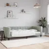 vidaXL Tagesbett Hellgrau 90x190 cm Samt Produktbild-Vorschau 2