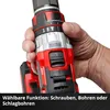 A close-up shot of a person's hand holding a cordless drill. Produktbild-Vorschau