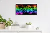 Wandkunst Leinwand Bild Uhr Geräuschlos Kunstdruck 60x30 Produktbild-Vorschau 3