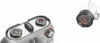 Close-up view of the top of a silver kitchen mixer with two attachment ports and a control dial. A separate attachment is shown to the right. Anteprima dell’immagine prodotto