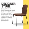 Albatros Esszimmerstühle 4er Set ENNA, braun - stapelbar, Produktbild-Vorschau 3