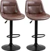 HOMCOM Barhocker 2er Set Barstuhl mit Rückenlehne, Produktbild-Vorschau 10