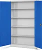 An empty metal filing cabinet with its doors open. Voir les images du produit