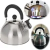LS-LebenStil Edelstahl Flötenkessel 2,5L Camping Produktbild-Vorschau 1