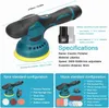 Akku-Exzenter-Autopoliermaschine, 8 Gänge, einstellbar, für Produktbild-Vorschau 7