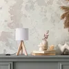 Tischleuchte Dreibein Nachttischlampe Stehlampe E27 Stoff Produktbild-Vorschau 2