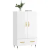 vidaXL Highboard biały wysoki połysk 69,5x31x115 cm Podgląd zdjęcia produktu 2