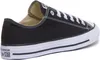 A black Converse All Star OX Uni Sneaker shown from the side. Voir les images du produit