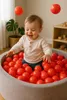 H&F Heimtextilien | 100 palline per piscina 6 cm - rosse | Anteprima dell’immagine prodotto 3