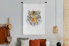 MuchoWow® Wandteppich Wandbehang Tiger - Augen - Kopf Produktbild-Vorschau 4
