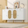 Merax Sideboard, commode avec 4 portes et 2 tiroirs, pieds Voir les images du produit 1