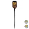 A solar-powered LED garden stake light with a decorative patterned lantern head. Produktbild-Vorschau
