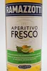 A close-up of a bottle of Ramazzotti Aperitivo Fresco. Produktbild-Vorschau