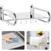 RVS magnetronplank voor wandmontage, magnetronhouder, plank Productafbeelding-voorbeeld 1