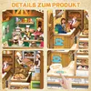 3D-Puzzle Book Nook KIT, DIY-Puppenhaus-Bausatz mit Produktbild-Vorschau 9