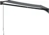A dark gray retractable awning mounted on a white background. Náhľad obrázku produktu