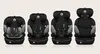 Four car seats of varying sizes are lined up against a white background. Produktbild-Vorschau