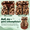 Hundejacke Plüsch im Leo-Design mit Kapuze & Ohren – Produktbild-Vorschau 5