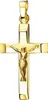 Kruzifix 585 Gold 14 Karat Kreuz-Anhänger Jesus Christus Produktbild-Vorschau 1