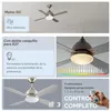 Ventilateur de plafond Borneo Nickel, pales réversibles, Voir les images du produit 6