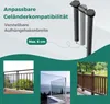 COSTWAY Stolik na balustradę balkonową, składany stolik do Podgląd zdjęcia produktu 5