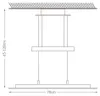 MONZANA® LED Pendelleuchte 20W 1600lm Warmweiß Produktbild-Vorschau 7