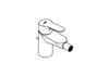 Grohe BauEdge Einhebel-Bidet Armatur chrom Produktbild-Vorschau 3