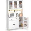 Kuchyňská vysoká skříň BEALIFE, rozměry 98x38x180 cm, s LED Náhled obrázku produktu 1