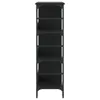 vidaXL Sideboard Schwarz 102x32x103,5 cm Holzwerkstoff Produktbild-Vorschau 5