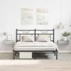 A bedroom scene with a bed, nightstands, and artwork. Podgląd zdjęcia produktu