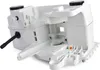A white plastic chainsaw part, likely a fuel tank and housing assembly, is shown against a white background. Produktbild-Vorschau