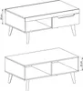 MINIO Couchtisch BODO White / Rivera Eiche Produktbild-Vorschau 4