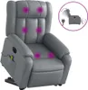 vidaXL Massagesessel mit Aufstehhilfe Elektrisch Grau Produktbild-Vorschau 1