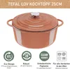 Tefal Lov Gusseisen Kochtopf 25 cm terracotta orange Produktbild-Vorschau 5