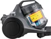 A side view of a gray and blue cylinder vacuum cleaner against a white background. Anteprima dell’immagine prodotto