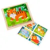 Puzzle di legno Animali 4In1 Zoo Safari Educativo Anteprima dell’immagine prodotto 4