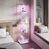 Vetrina in vetro, 4 ripiani, vetrina in vetro, vetrina a Anteprima dell’immagine prodotto 3