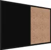 Kombitafel Kork / schwarz magnetisch 60x40 Holzrahmen Produktbild-Vorschau 3