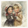 Set de papier de riz - Vintage Enfants, Noël - RSM184 - Itd Voir les images du produit 6
