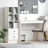 vidaXL Schreibtisch Weiß 145,5 x 40 x 127 cm 2 stk. Produktbild-Vorschau 2