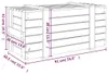 vidaXL Truhla Grey 91x40,5x42 cm Borovicový masiv Náhled obrázku produktu 7