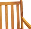vidaXL Gartenstühle 2 pcs Natur Massivholz Akazie Produktbild-Vorschau 7