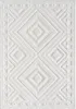 Teppich Hochflor Wohnzimmer - 160x230 cm - Weiß/ Creme - Produktbild-Vorschau 2