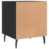 [Home] Nachttisch Schwarz 40x40x50 cm Holzwerkstoff , Neue Produktbild-Vorschau 8